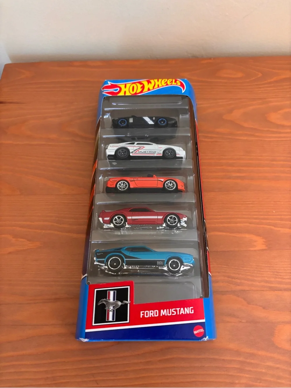 Hot Wheels Ford Mustang 5-Car Pack - Multi Color New in Box model cars toys